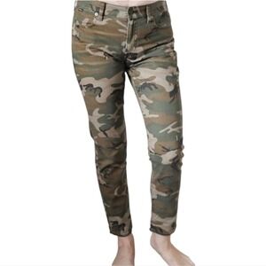 Polo Ralph Lauren Astor Boyfriend Jeans‎ Womens 29 Brown Camo Slim Fit Mid-Rise